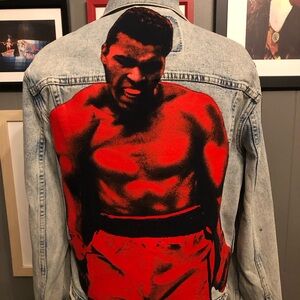 Muhammad Ali Up-Cycled Levi’s Denim Jacket Men’s Size Medium